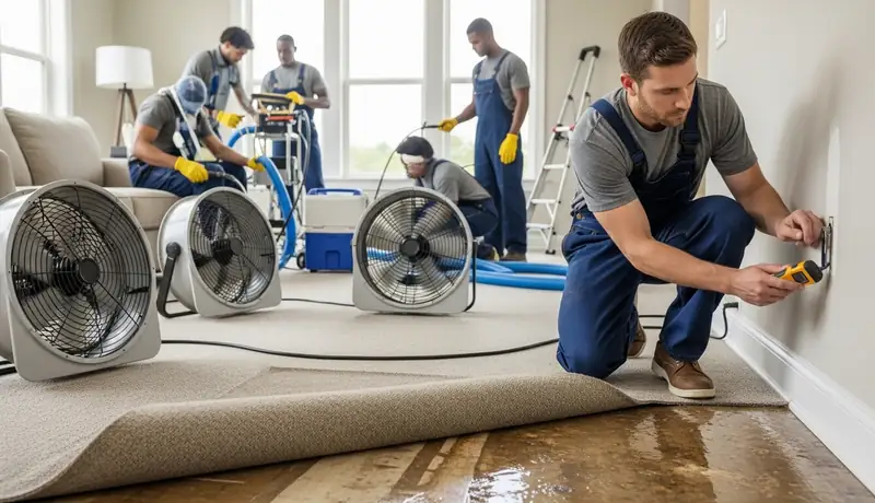 Emergency Water Damage Cleanup After Burst Pipe in Antelope, CA in Antelope, CA